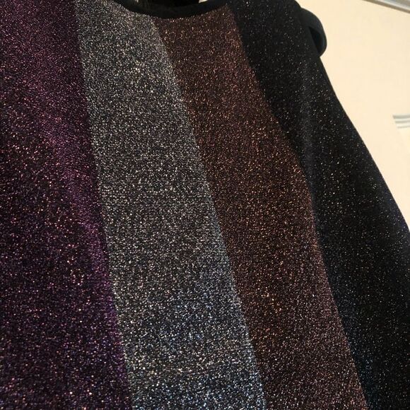 SARA NAVON multicolor striped sparkle dress - Picture 10 of 15